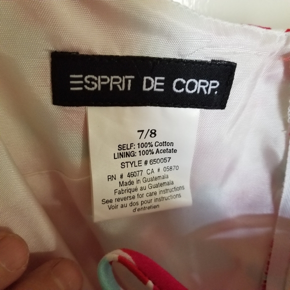 NWT Vintage Esprit sundress. Size 7/8 - Picture 5 of 7